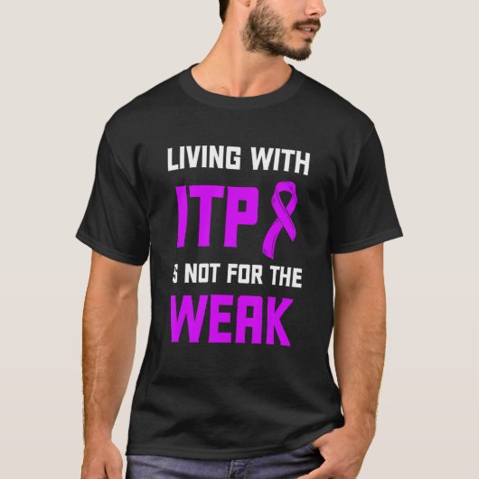 Itp Awareness Immun Thrombozytopenie Warrior Surv T-Shirt (Vorderseite)