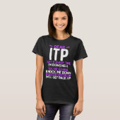 ITP Awareness Month ITP Warrior Purple ITP Ribbon T-Shirt (Vorne ganz)