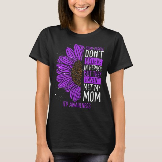 ITP Awareness Ribbon Mama ITP Krieger T-Shirt (Vorderseite)