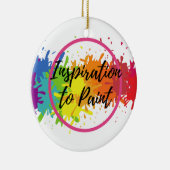 ITP Logo-Farbspritzen-Verzierung Keramik Ornament (Rechts)