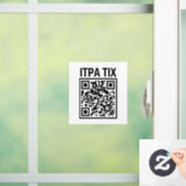 ITPA TIX QR CODE - FENSTELLE FENSTERAUFKLEBER (Zuhause)