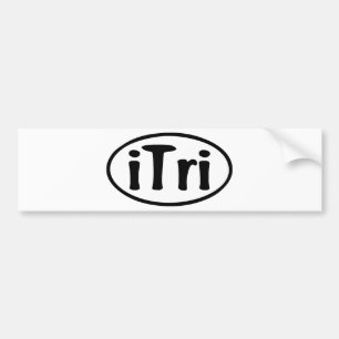 iTri Oval Autoaufkleber