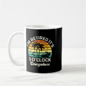 It's 5 O'clock Everywhere I'm Retired Funny Retire Kaffeetasse (Links)