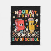 It's 67th Day Of School 67 Days Of School Funny Nu Fleecedecke (Vorderseite)