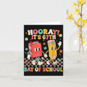 It's 67th Day Of School 67 Days Of School Funny Nu Karte (Gelbe Blume)