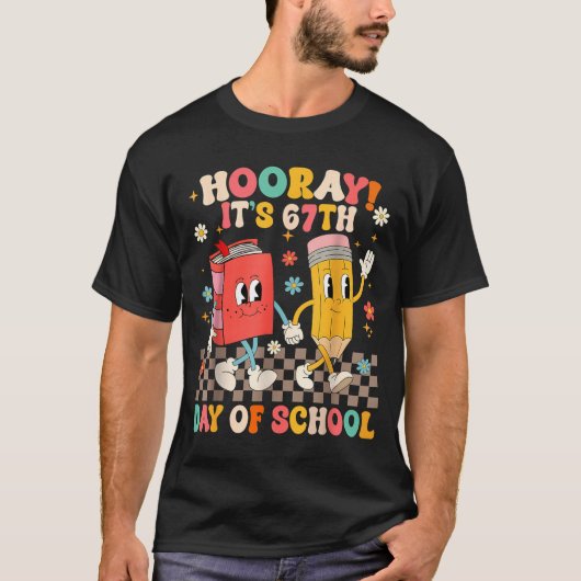 It's 67th Day Of School 67 Days Of School Funny Nu T-Shirt (Vorderseite)
