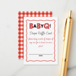 It's a Baby Q Diaper Raffle Card Begleitkarte