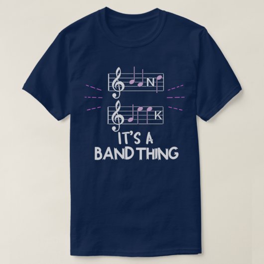 Its A Band Thing Music Geek Musical Group Notes 1  T-Shirt (Design vorne)