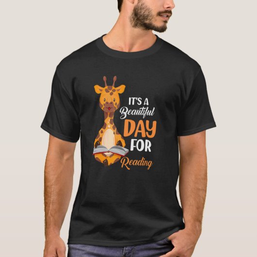 It's A Beautiful Day Reading Library Bookworm T-Shirt (Vorderseite)