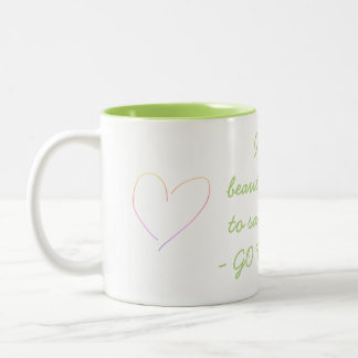 It's a beautiful day to save lives! - Go vegan - Zweifarbige Tasse