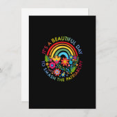 Its A Beautiful Day To Smash The Patriarchy Femini Einladung (Vorne/Hinten)