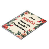 It's a Bianca Thing You Wouldn't Understand Notizblock (Linke Seite)