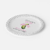 It's A Big Dill Watercolor Pickle Baby Shower Pappteller (Schrägansicht)