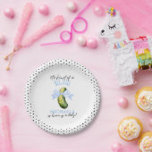 It's A Big Dill Watercolor Pickle Baby Shower Pappteller (Party)