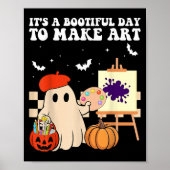 It's A Bootiful Day To Make Art Groovy Art Teacher Poster (Vorne)