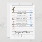 It's a BOY! A New Chapter Begins Invitation Einladung (Rückseite)