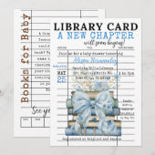 It's a BOY! A New Chapter Begins Invitation Einladung (Vorne/Hinten)