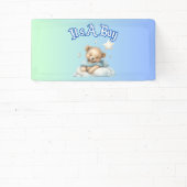 "It's A Boy" Baby Dusche Party Dekor - Teddy Bear Banner (InSitu)