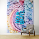 It's a Boy Balloon Arch Backdrop Wandteppich (Beispiel)