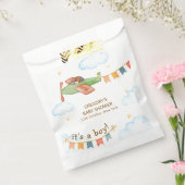 It's A Boy Bear Airplane Sky Baby Shower  Geschenktütchen (Versiegelt)