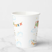 It's A Boy Bear Airplane Sky Baby Shower  Pappbecher (Links)