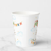 It's A Boy Bear Airplane Sky Baby Shower  Pappbecher (Rechts)