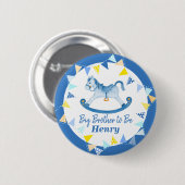 It's a boy big brother to be hobby badge button (Vorne & Hinten)