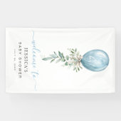 It's A Boy Blue Balloon Baby Shower Welcome Banner (Horizontal)