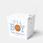 It's A Boy! Blue Basketball Baby Shower Geschenkschachtel (Vorderseite)