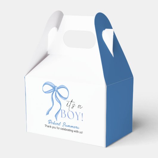 It's a Boy Blue Ribbon Geschenkschachtel (Vorderseite)
