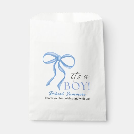 It's a Boy Blue Ribbon Geschenktütchen (Vorderseite)