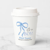 It's a Boy Blue Ribbon Pappbecher (Rückseite)