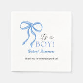 It's a Boy Blue Ribbon Serviette (Vorderseite)