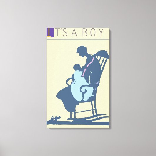 <It's a Boy> by Steve Collier Leinwanddruck (Vorderseite)