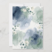 Its a Boy Celebration Navy Blue Balloon Baby Showe Einladung (Rückseite)