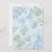 Its a Boy Celebration Navy Blue Balloon Baby Showe Einladung (Rückseite)