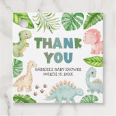 It's a Boy Dinosaur Baby Shower  Geschenkanhänger (Vorderseite)