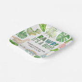 It's a Boy Dinosaur Baby Shower Pappteller (Gewinkelt)