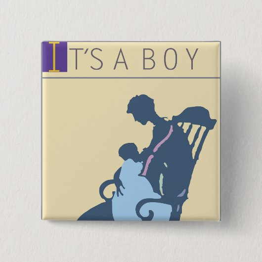 <It's a Boy> durch Steve-Bergmann Button (Vorderseite)