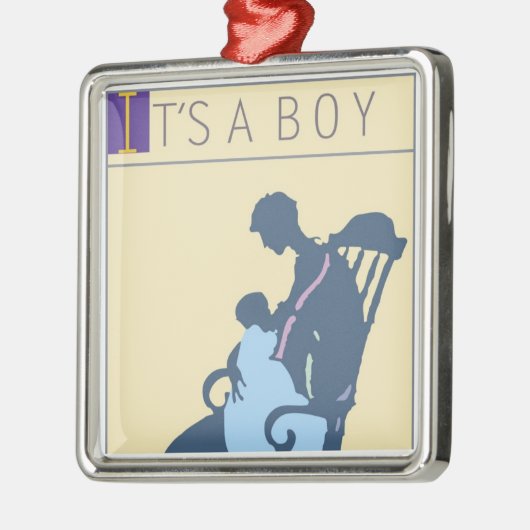 <It's a Boy> durch Steve-Bergmann Ornament Aus Metall (Links)
