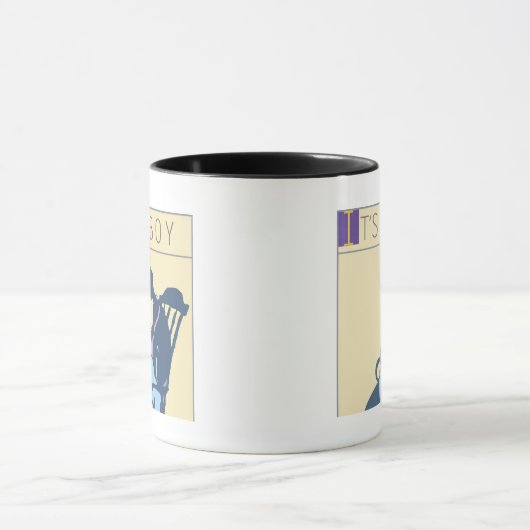 <It's a Boy> durch Steve-Bergmann Tasse (Zentrum)