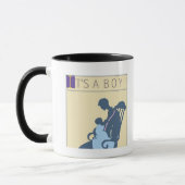 <It's a Boy> durch Steve-Bergmann Tasse (Links)