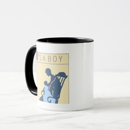 <It's a Boy> durch Steve-Bergmann Tasse (Vorderseite Links)