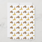 It's A Boy Framer Tractor Baby Shower Einladung (Rückseite)