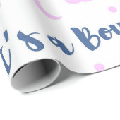 It's A Boy! Geschenkpapier (Rolleneckpunkt)