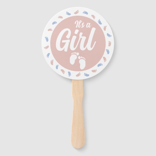 It's a Boy It's a Girl Gender Reveal Game Vote Fächer (Rückseite)
