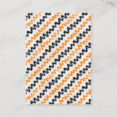 "It's a Boy" Kürbiskreifer Halloween-Kinderdusche Begleitkarte (Rückseite)