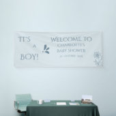 It's A Boy! Minimalism Pastel Blue Baby Shower Banner (Messeveranstaltung)