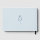 It's A Boy! Minimalism Pastel Blue Baby Shower Gästebuch (Rückseite)