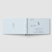 It's A Boy! Minimalism Pastel Blue Baby Shower Gästebuch (Voll)